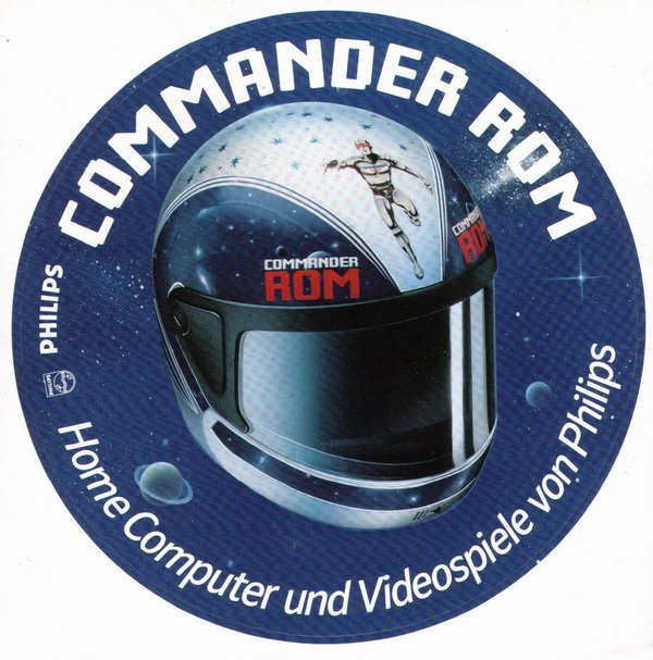 Philips Videopac G-7000 "Commander ROM Home Computer und Videospiele von Philips" Aufkleber