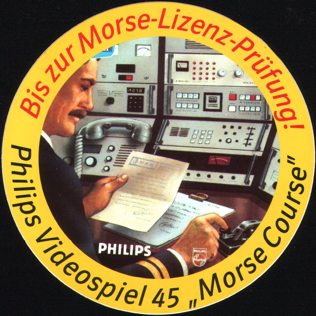 Philips Videopac G-7000 "Bis zur Morse Lizenz Prfung!" Cart 45 - Sticker