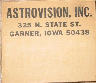 Astrovision (Bally) Computer System Shipping Box