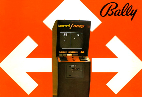 Bally Tenniscope Arcade Coin Operated 4-Page Brochure