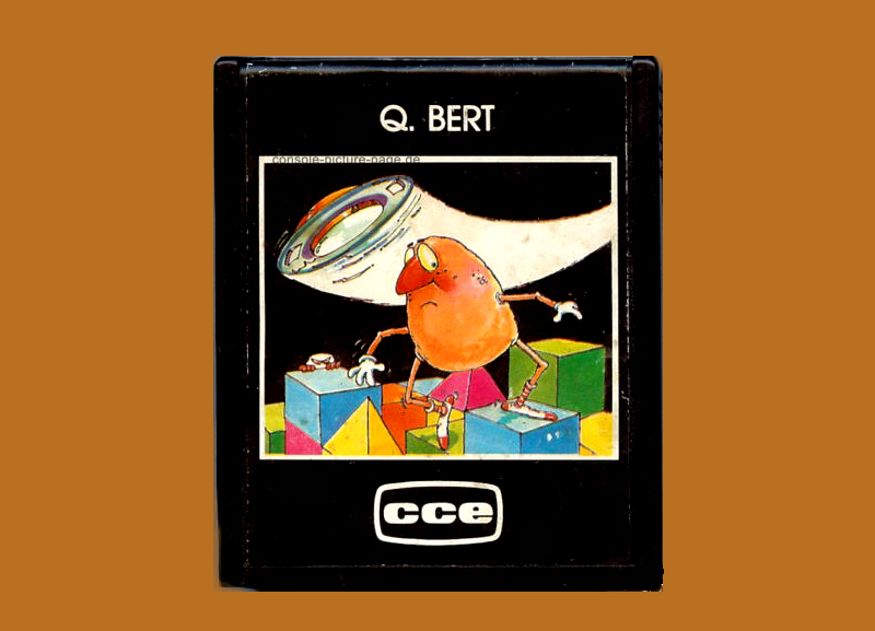 CCE Game Cartridge Q*bert (Q-bert, Qbert) [RN:3-3] [YR:83][SC:BR][MC:BR]