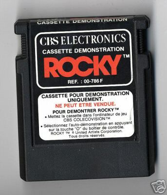 CBS Electronics Colecovison Rocky (Cassette Demonstration)