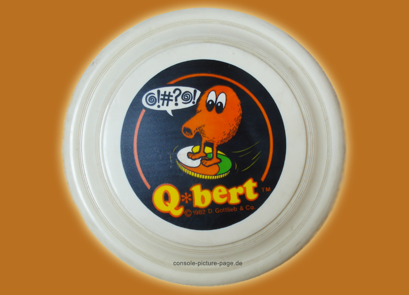 Unknown Brand Q*bert Frisbee (Q-bert, Qbert) [RN:6-4] [YR:83][SC:US][MC:US]