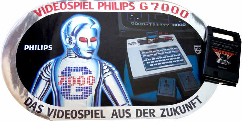 Philips Videopac G-7000 "Das Videospiel aus der Zukunft" XXL Aufkleber