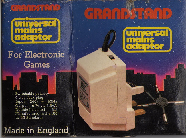 Grandstand Universal Mains AC Adaptor For Electronic Games PSU