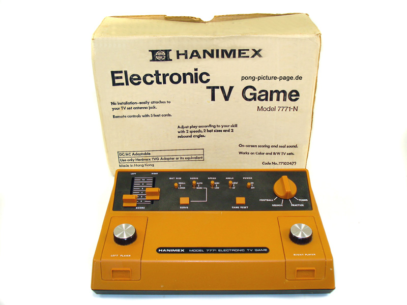 Hanimex 7771-N Electronic TV Game (Colourless Box)