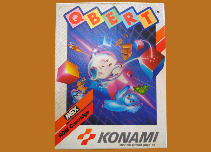 Konami MSX Cartridge Q*bert (Q-bert, Qbert)