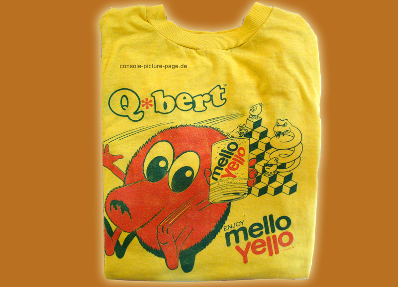 Coca Cola T-shirt "Mellow Yellow" (Q-bert, Qbert) [RN:7-3] [YR:83][MC:US]