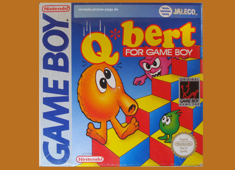 Nintendo (Jaleco) Gameboy Cartridge US Edition Q*bert (Q-bert, Qbert) [RN:1-6] [YR:91][SC:WW][MC:JP]