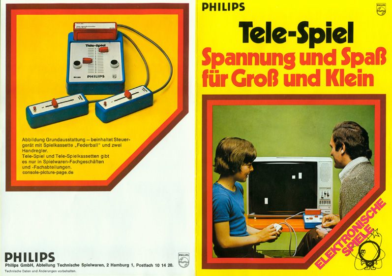 Philips Telespiel ES-2201 Werbefaltblatt