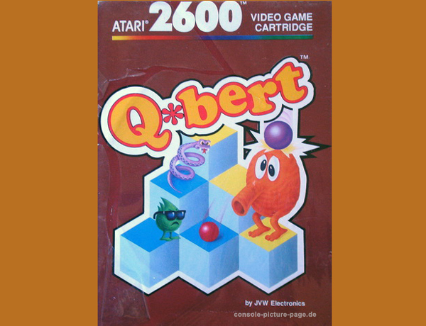 Atari (JVW) VCS-2600 Q*bert Cartridge (Q-bert, Qbert)