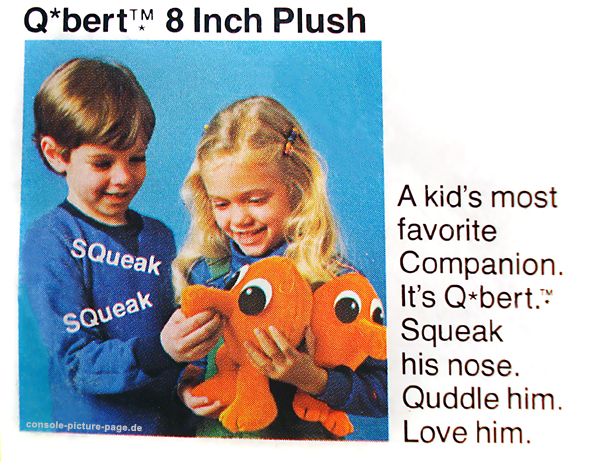 Kenner Q*bert plush character (8 inch) (Q-bert Qbert)