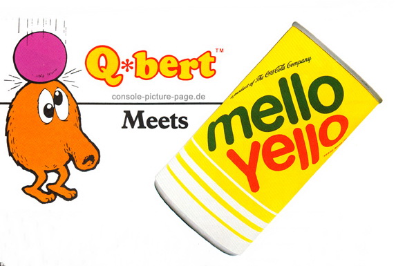 Coca Cola "Refresher" Magazine "Q*bert meets Mellow Yellow" (Q-bert, Qbert) [RN:5-3] [YR:83][MC:US]