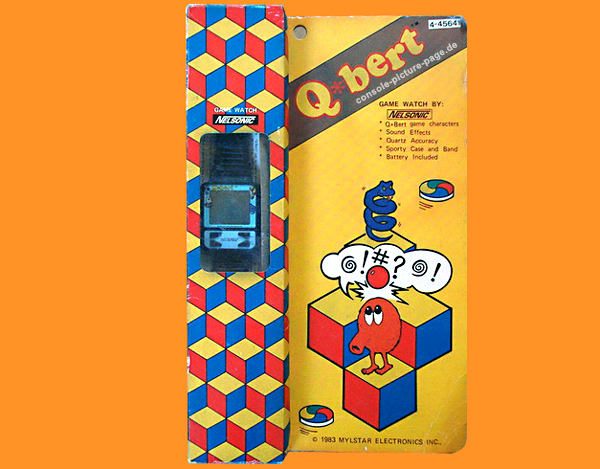 Nelsonic Q*bert Game & Watch (Q-bert Qbert)