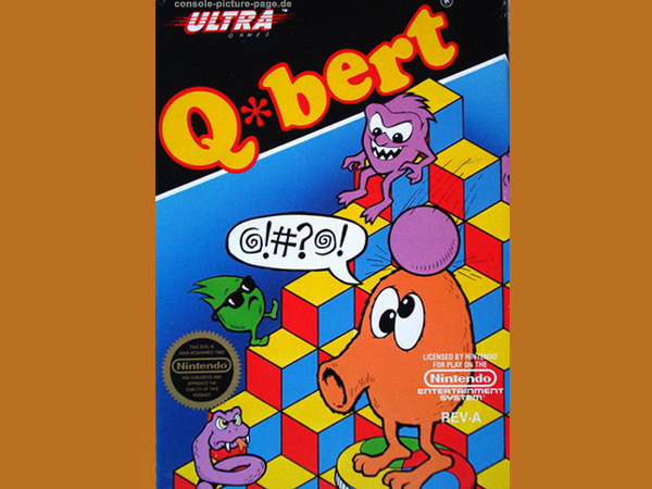 Nintendo (Ultragames) NES Entertainment System Cartridge Q*bert (Q-bert, Qbert)