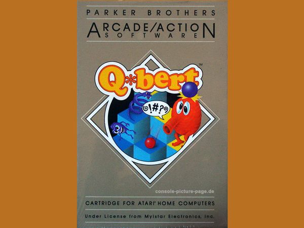 Parker (Atari) Home Computer Q*bert 400, 800, 1200-XL Cartridge (Q-bert, Qbert)