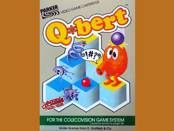 Parker (Colecovision) Q*bert Cartridge (Q-bert, Qbert)