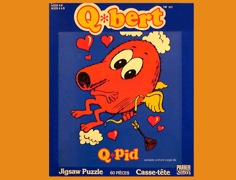 Parker Brothers Q*bert Q-pid Jigsaw Puzzle (Q-bert, Qbert) [RN:6-4] [YR:83][SC:CA][MC:CA]