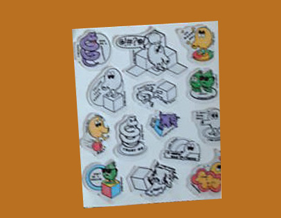 Mylstar Q*bert Stickers (Q-bert, Qbert)