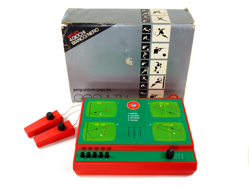 Reel RE-EL Giochi 401 (4 giochi) green & red casing - black knobs